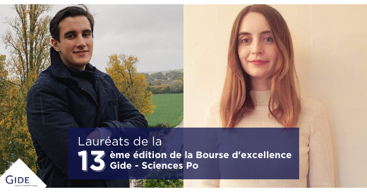 Gide-Sciences Po : les deux lauréats de la 13ème Bourse d'excellence