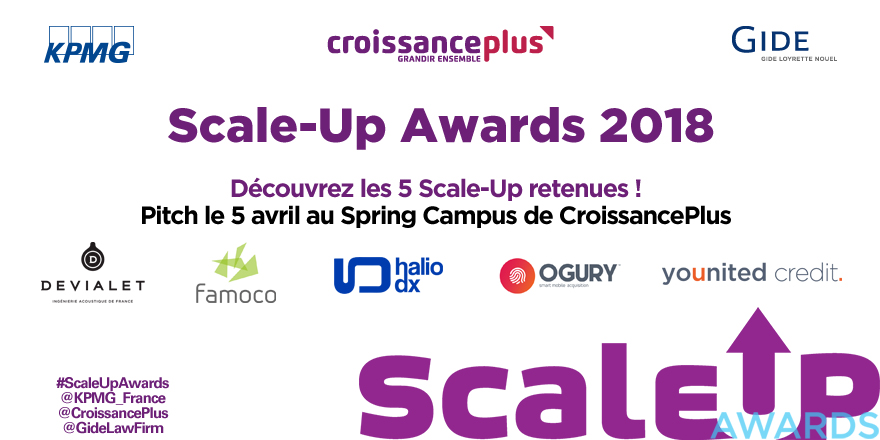 Scale-Up Awards 2018 | Les cinq finalistes